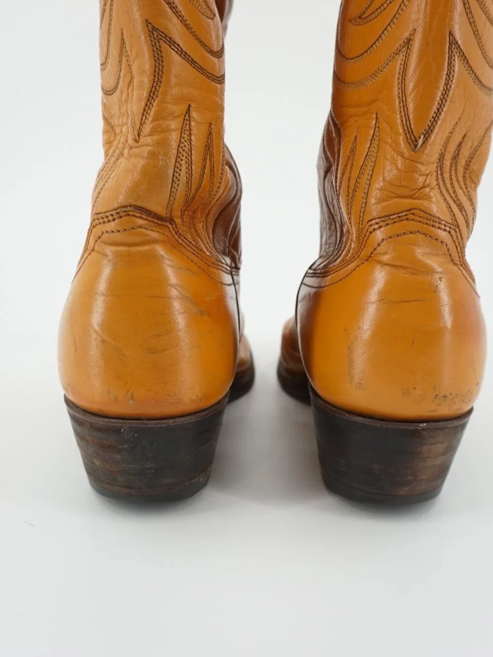 Share Justin Western Boots Brown Leather Style # T778 Men's Size 9D